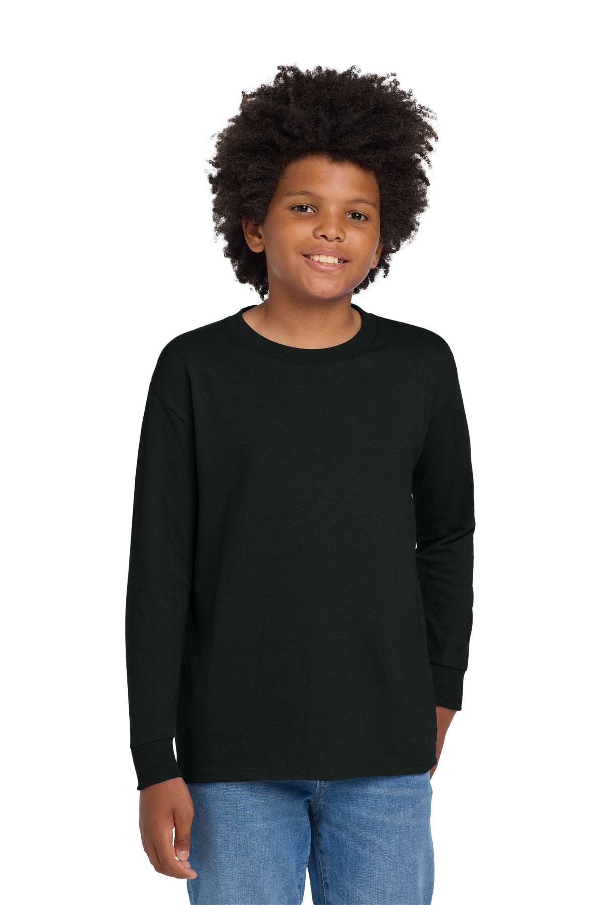 Gildan ® Youth Heavy Cotton ™ 100% Cotton Long Sleeve T-Shirt. 5400B