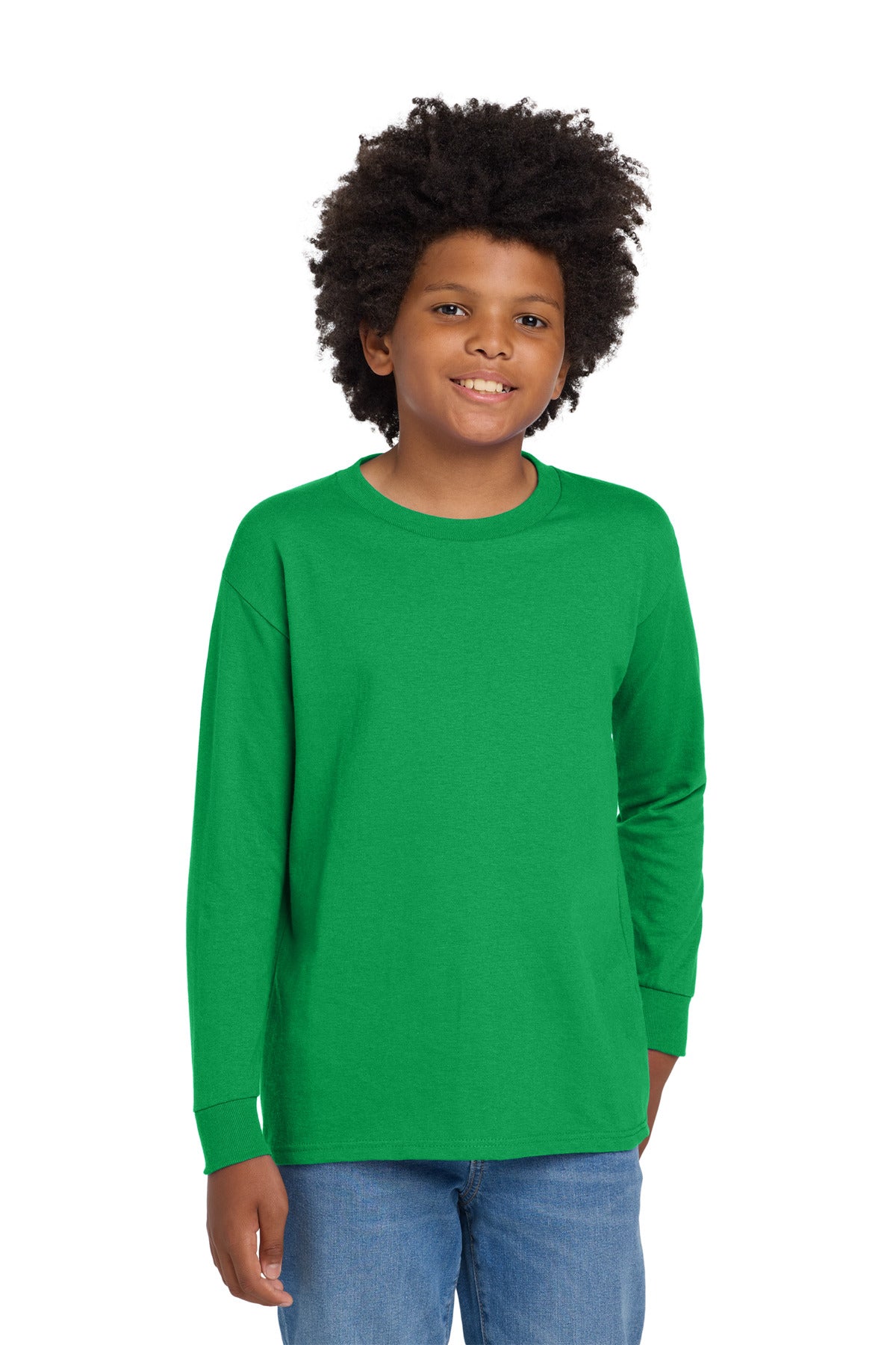 Gildan ® Youth Heavy Cotton ™ 100% Cotton Long Sleeve T-Shirt. 5400B