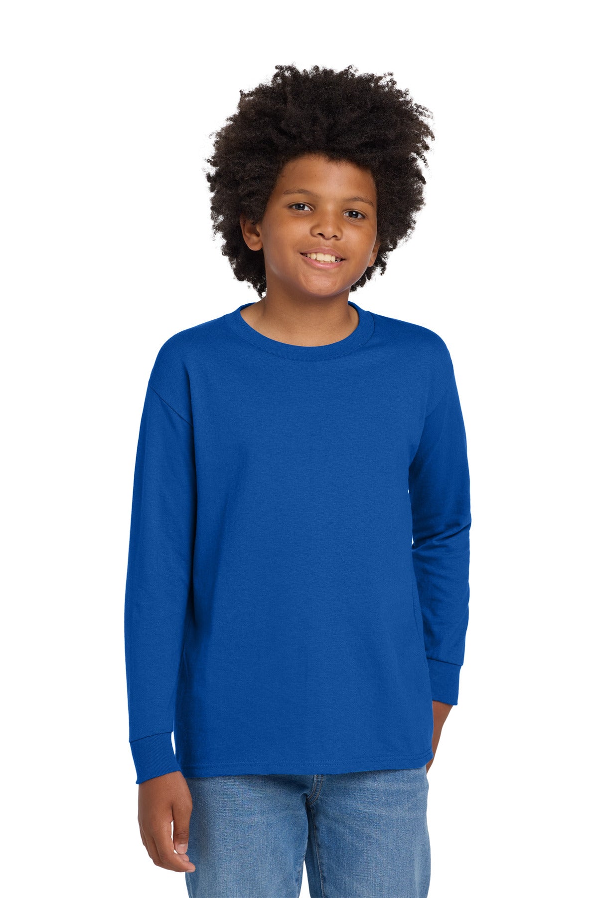 Gildan ® Youth Heavy Cotton ™ 100% Cotton Long Sleeve T-Shirt. 5400B