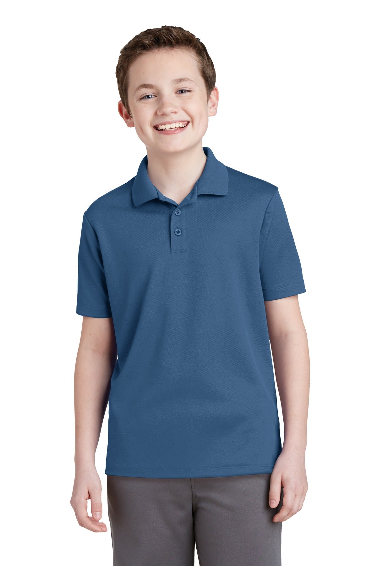 Sport-Tek ® Youth PosiCharge ® RacerMesh ® Polo. YST640