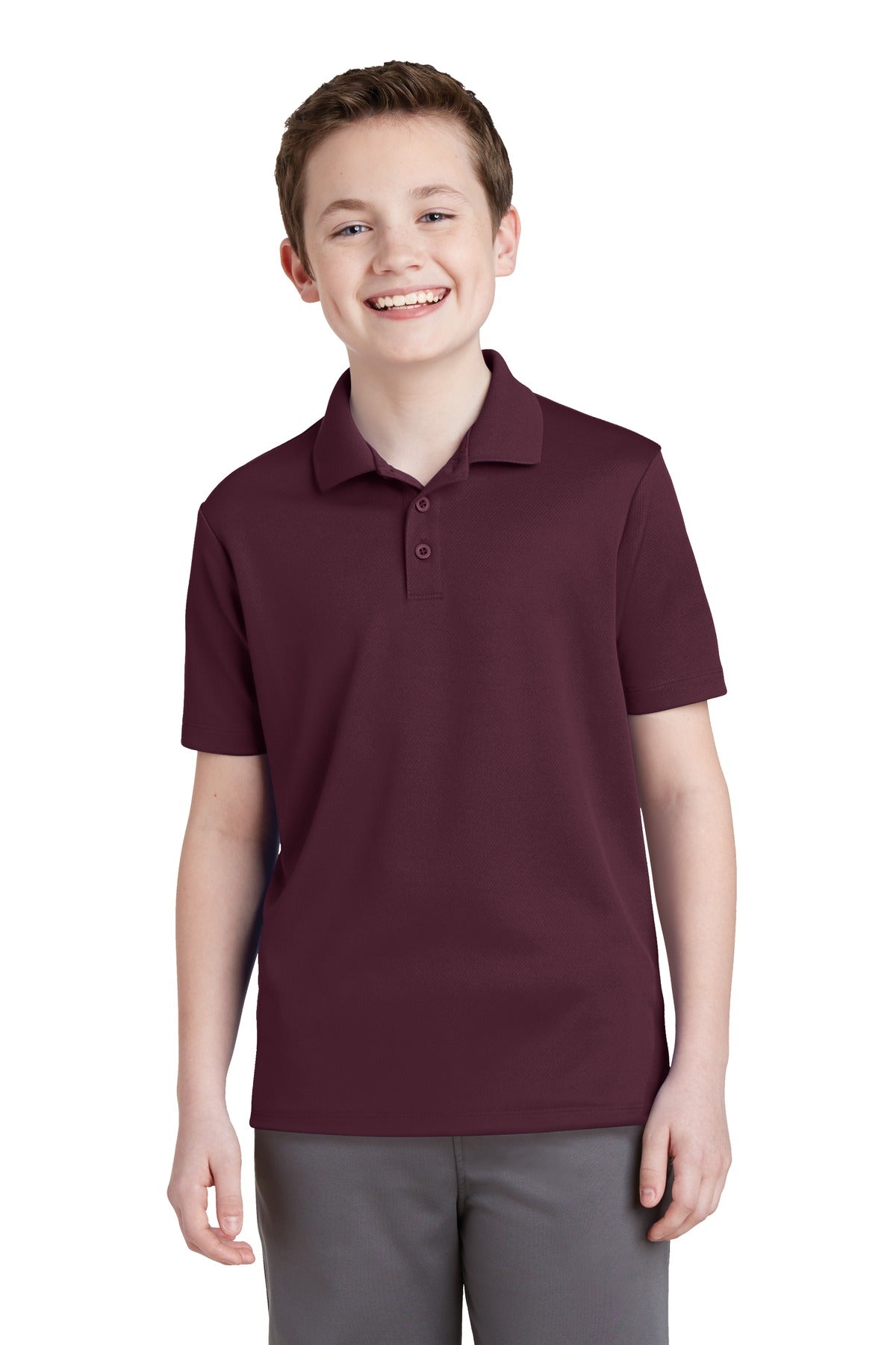 Sport-Tek ® Youth PosiCharge ® RacerMesh ® Polo. YST640