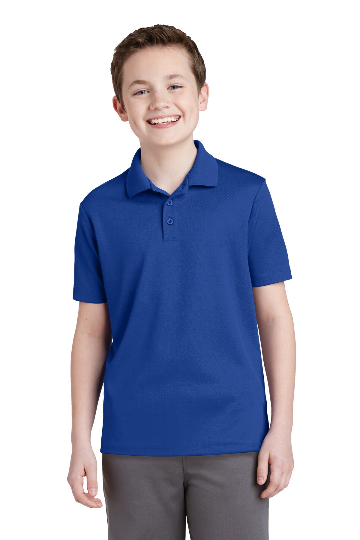 Sport-Tek ® Youth PosiCharge ® RacerMesh ® Polo. YST640