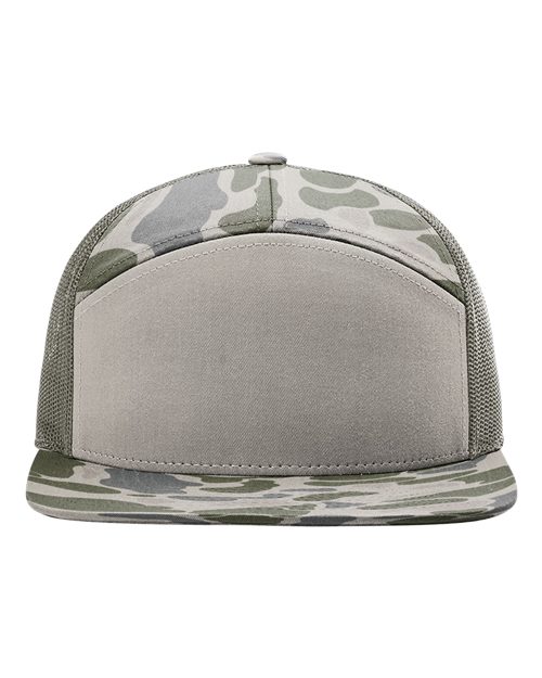 168P | PRINTED 7 PANEL TRUCKER