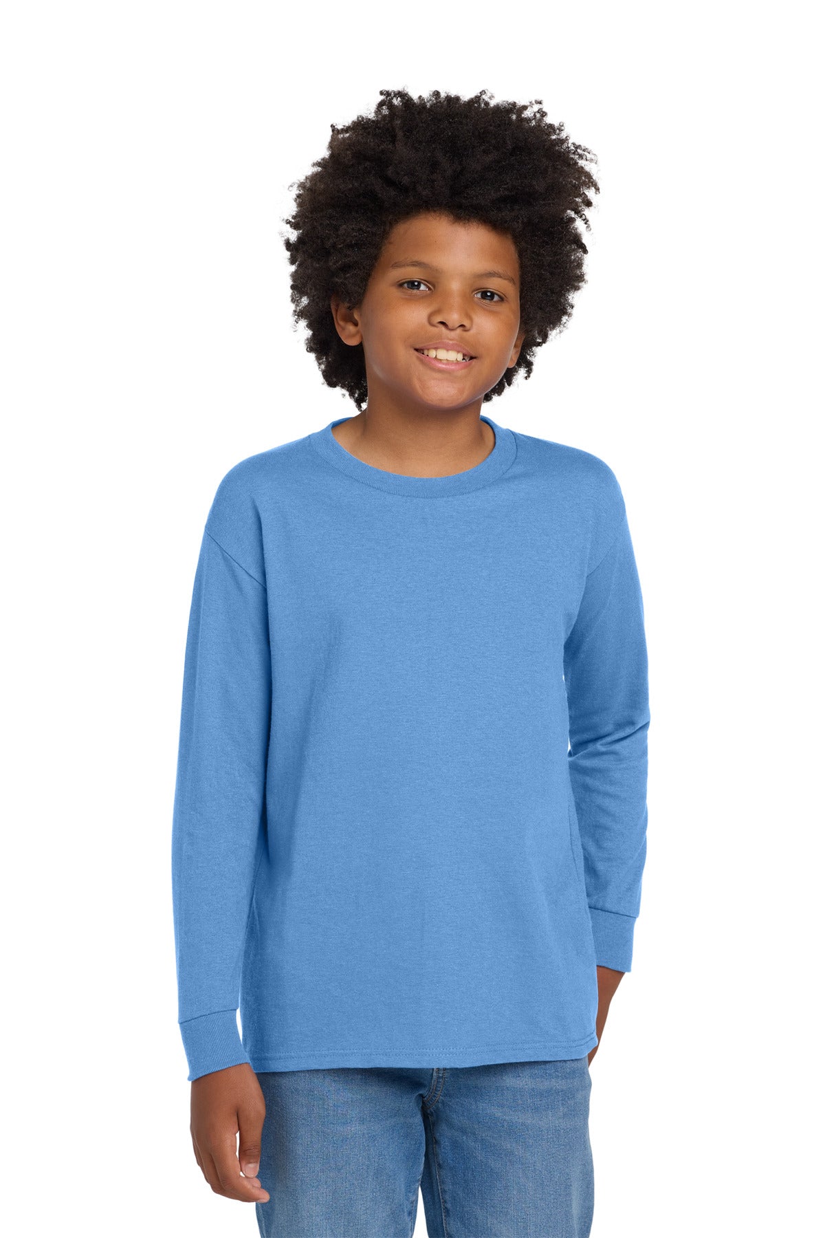 Gildan ®  Youth Heavy Cotton ™  100% Cotton Long Sleeve T-Shirt. 5400B